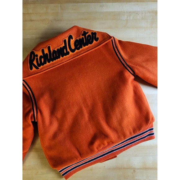 Vintage Varsity Letterman: Wool Bomber, Sailor Collar Cheerleader Jacket, S/M - Picture 9 of 14